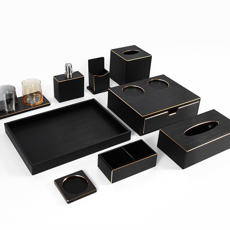 Acrylic Hotel suite disposable toiletries Storage box Multi-functional toiletries box