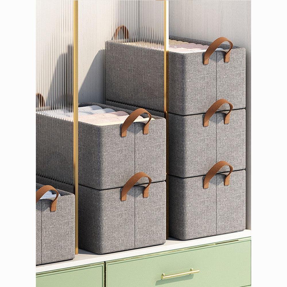 Clothing storage box, household clothing storage artifact, foldable portable fabric storage box