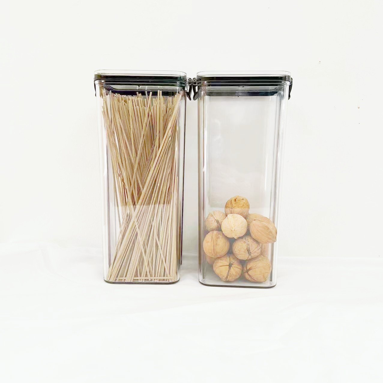 Airtight PET Dry Food Pantry Organization And Storage Spice Container Set For Kitchen Other Boxes & Bin Multifunction With Lid