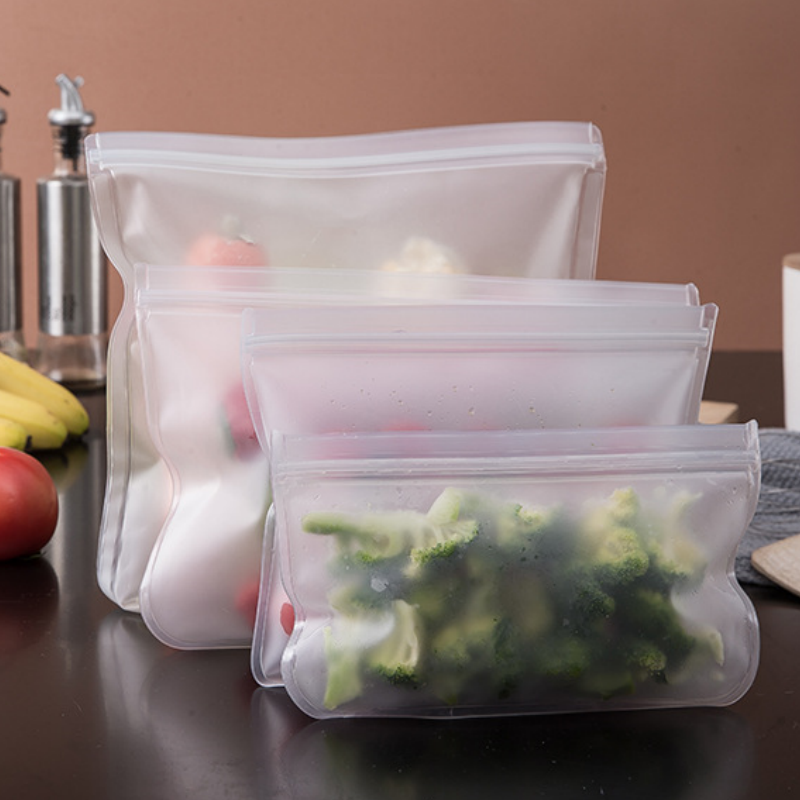 BPA Free EVA Ziplock Food Storage Bags Refrigerator Fruit Vegetable Fresh-keeping Sealing Bags Reusable Kitchen Accessories