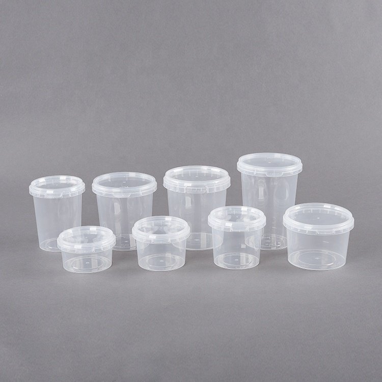 Biodegradable Reusable Custom Color Clear Pp Plastic Deli Food Storage Clear Soup Bowl Containers