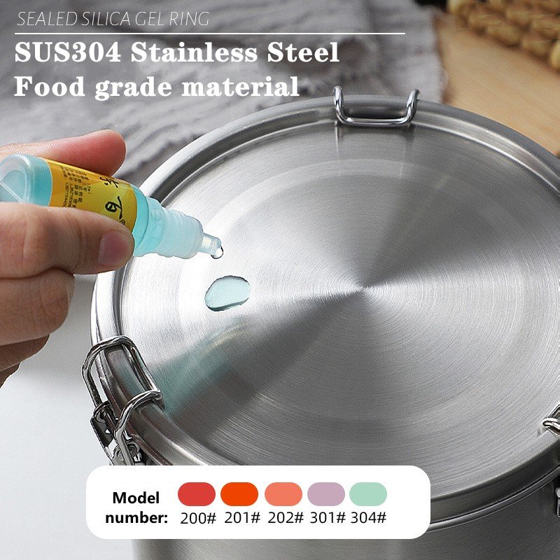 Coffee Storage Sealed Tank Stainless Steel Storage Jar Coffee Tea Sealed Jar Kitchen Coffee Bean Storage Containers