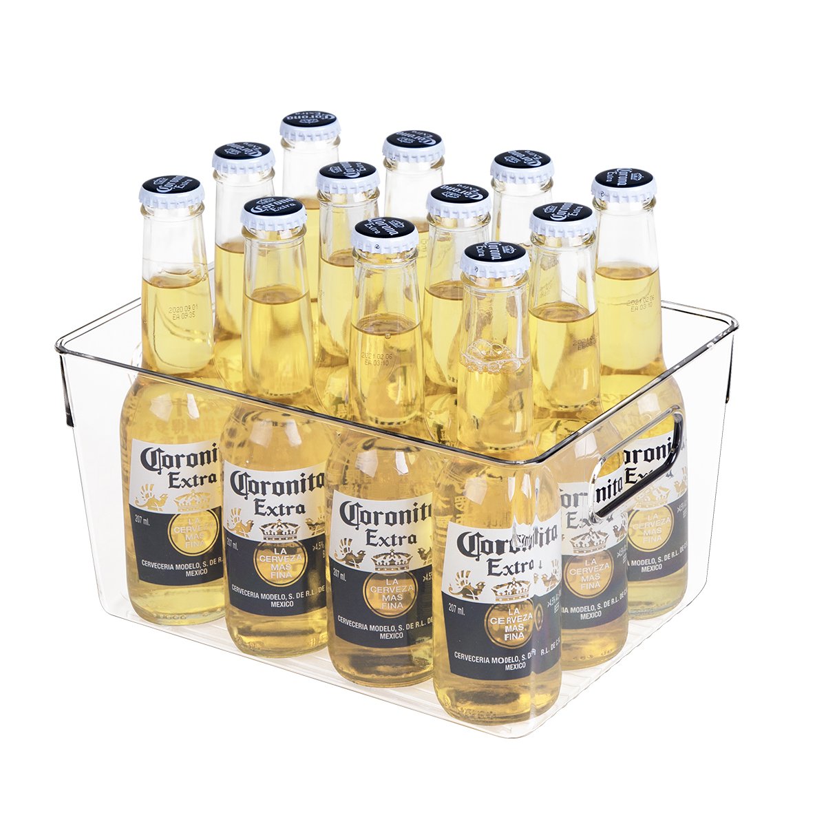 BPA Free Kitchen clear pantry plastic food storage cosmetics bathroom ware bins refrigerator organizer for refrigerator