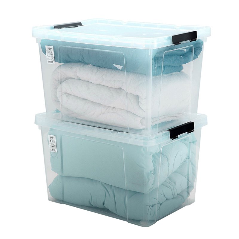 JMST104 Household storage box With Lid Manufacturer Multipurpose Stackable Pp Clear Plastic storage box For Toys And Clothes