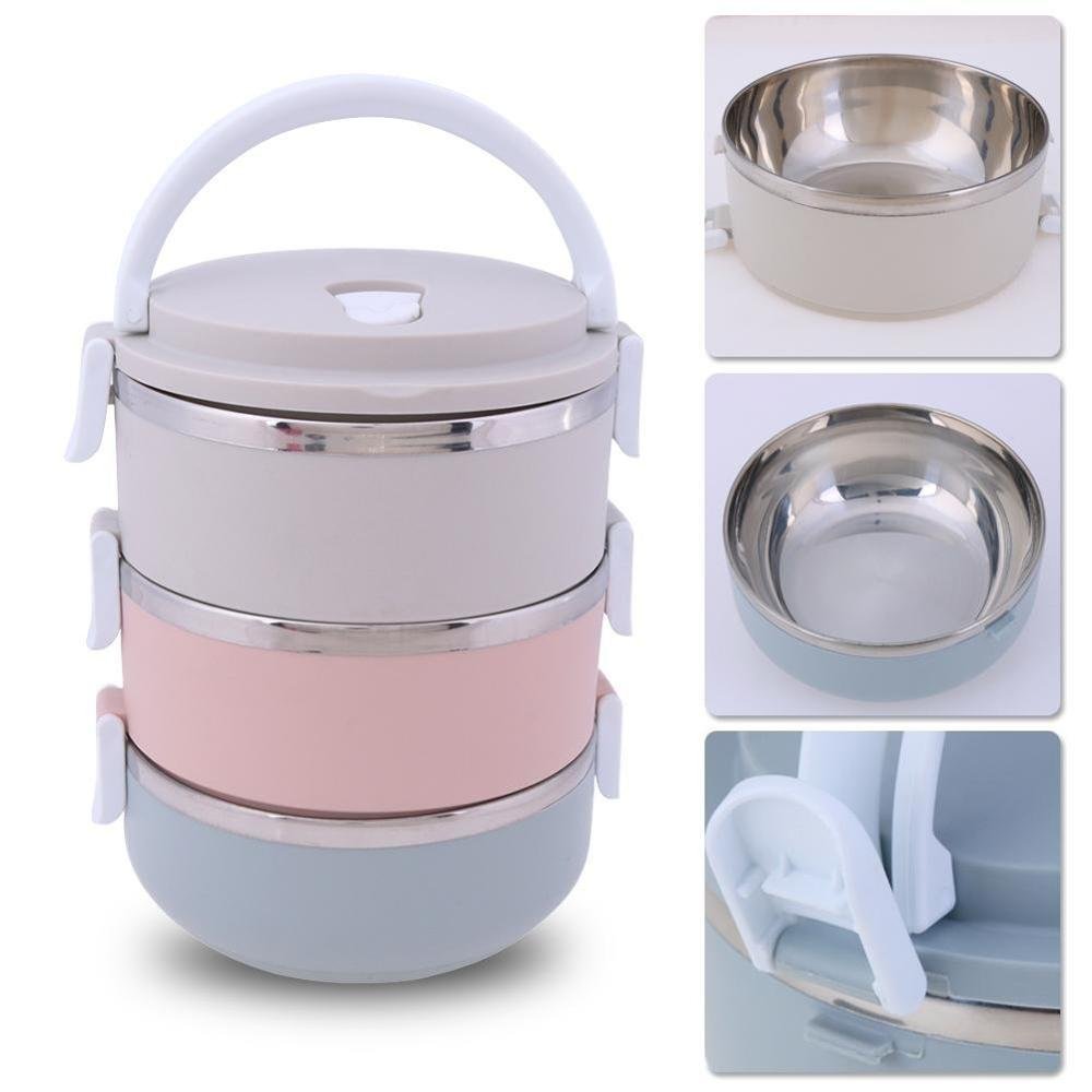 Stainless lunch box bento lunch box stainless steel kids ,lunch box 3 layer