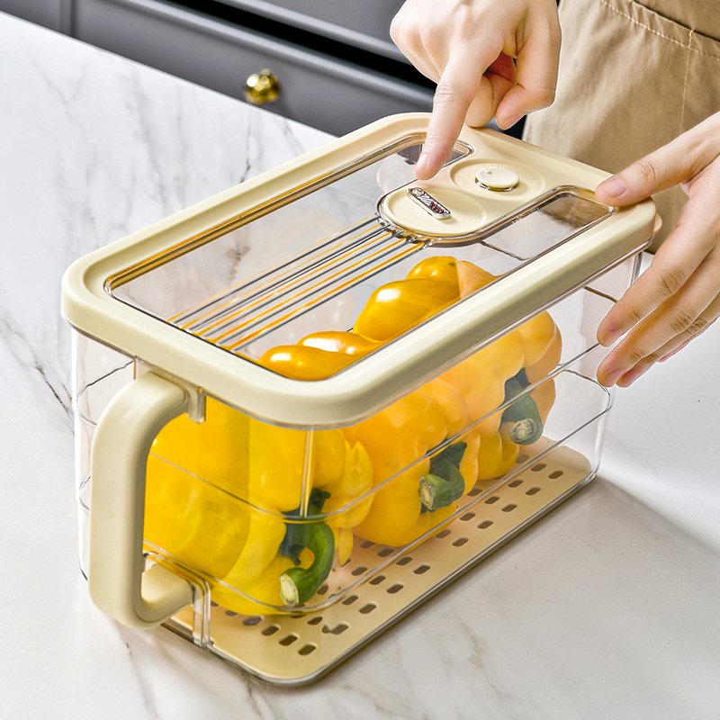 Refrigerator handle storage and preservation box fruit and vegetable storage box food grade organizing artifact storage box