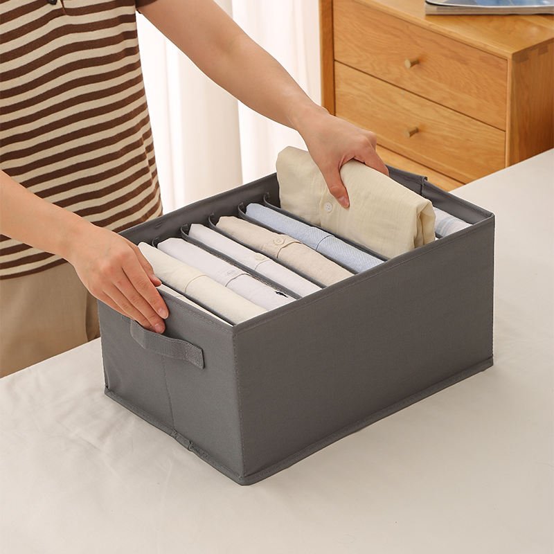 New Clothes Organizer 600D Oxford Cloth Storage Box Wardrobe Drawer Organizer Clothes Pants Jeans Storage Box
