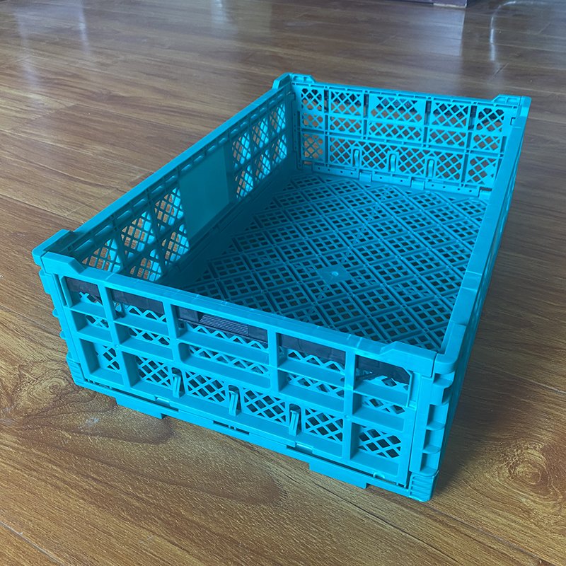 Collapsible Crate Plastic Storage Baskets Folding Sundries Organizer Box Stackable Toys Storage Bin