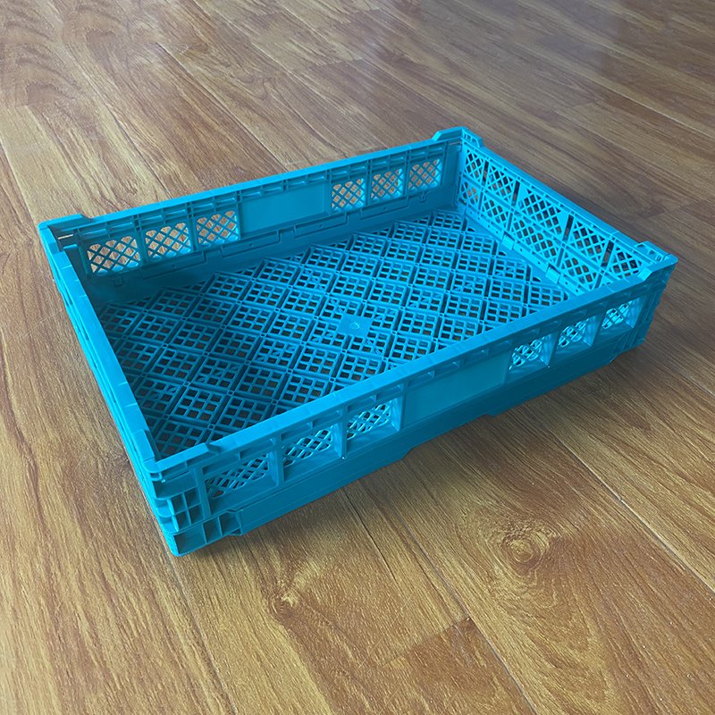 Collapsible Crate Plastic Storage Baskets Folding Sundries Organizer Box Stackable Toys Storage Bin
