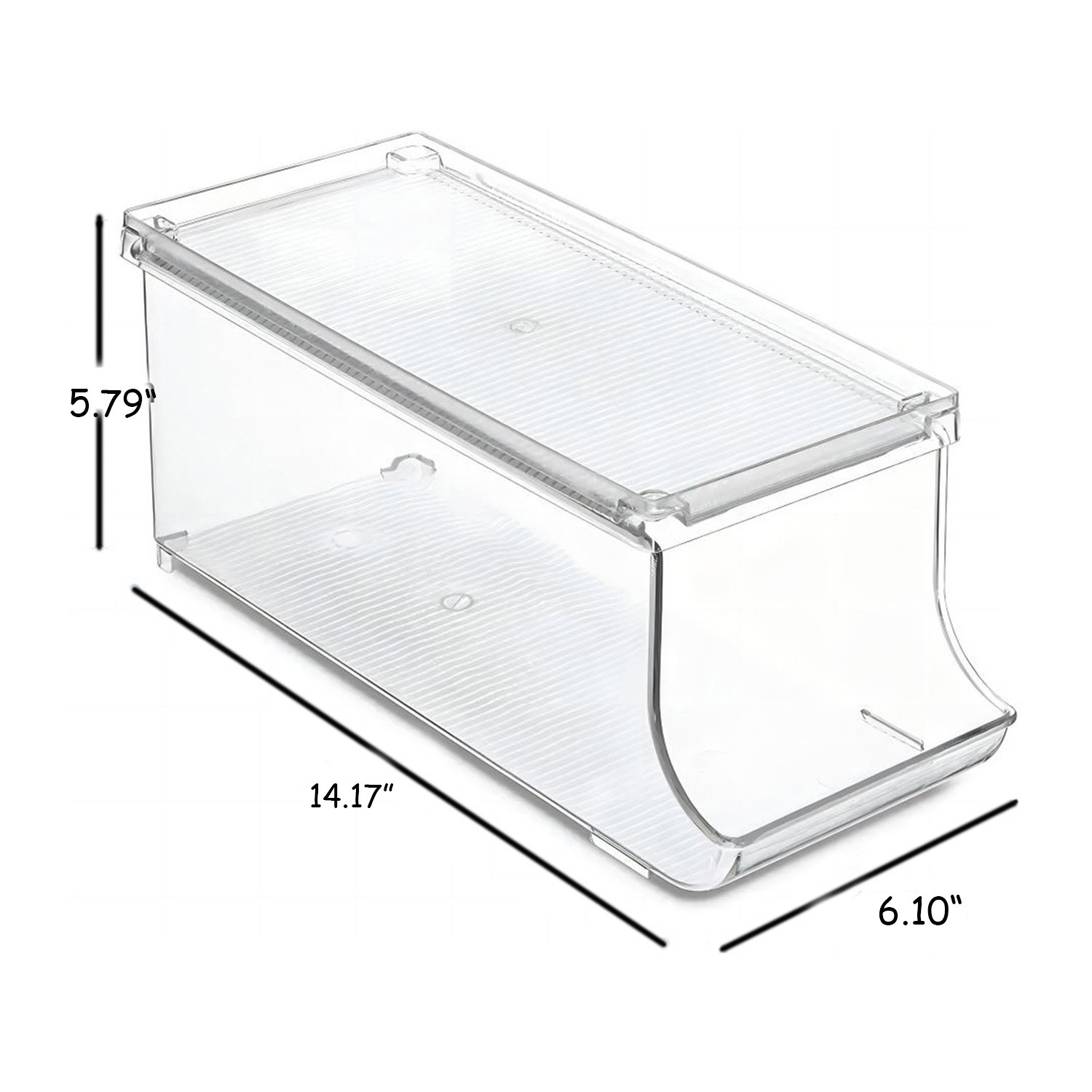 Kitchen Storage Sorbus Soda Can Organizer Canned Food Bin Stackable Dispenser With Lid Refrigerator Pantry Freezer Hold 9 Cans