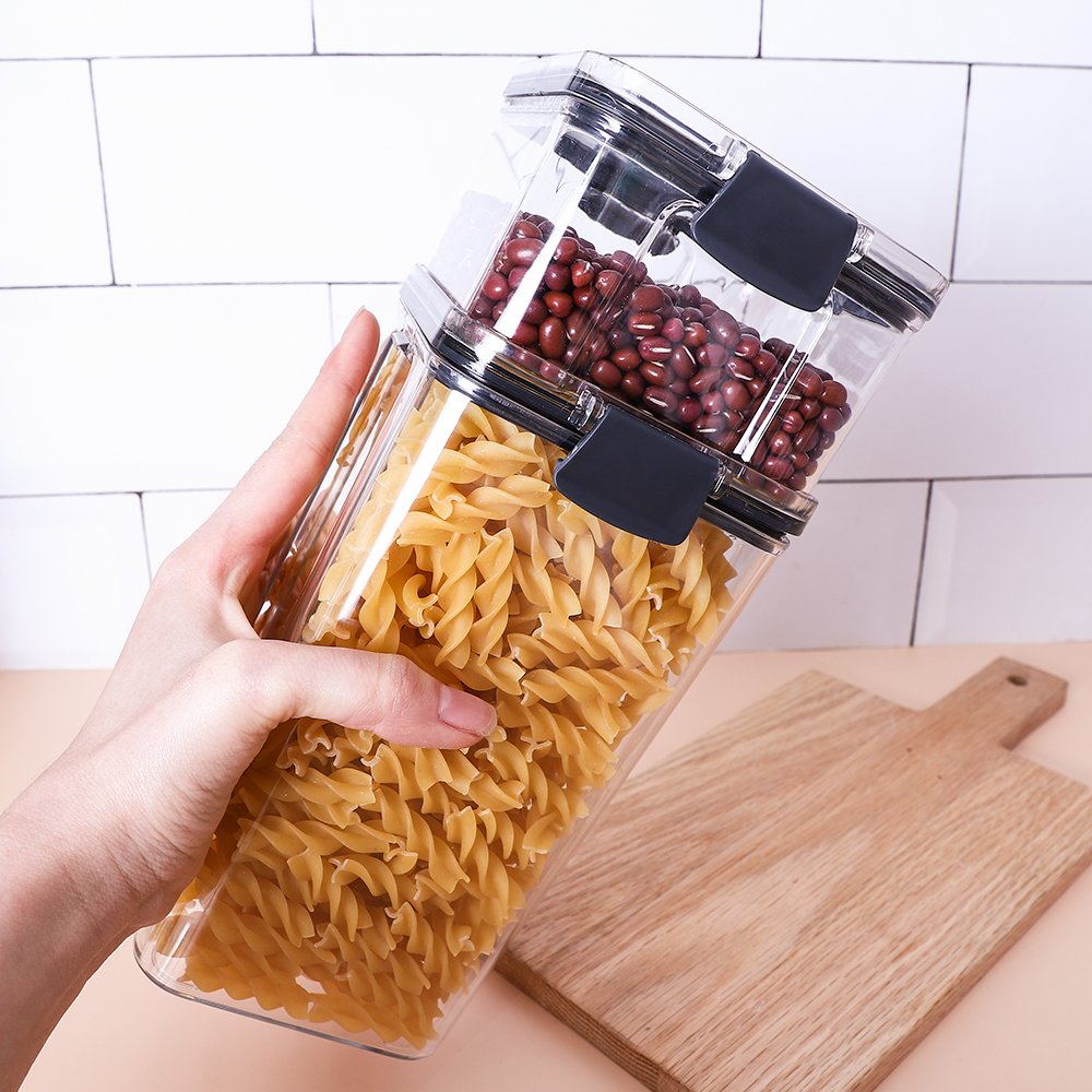 Air Tight Food Storage Containers Set With Lids Food Storage Box For Kitchen Grain Rice Container