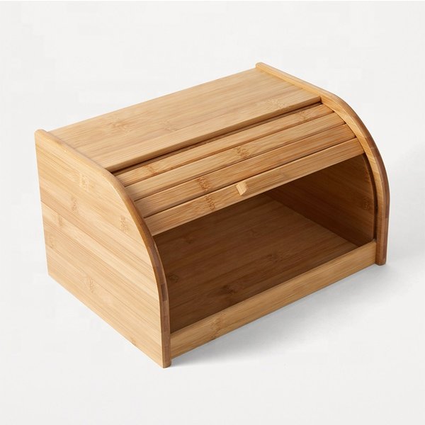 BSCI Eco-friendly Bamboo Kitchen Food Bread Bin Bread Storage Box