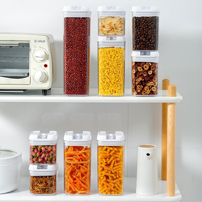 Choice Fun High-quality Sealed Storage Cans with Lids Dry Food Storage Containers can be Freely Stacked Storage Container Set
