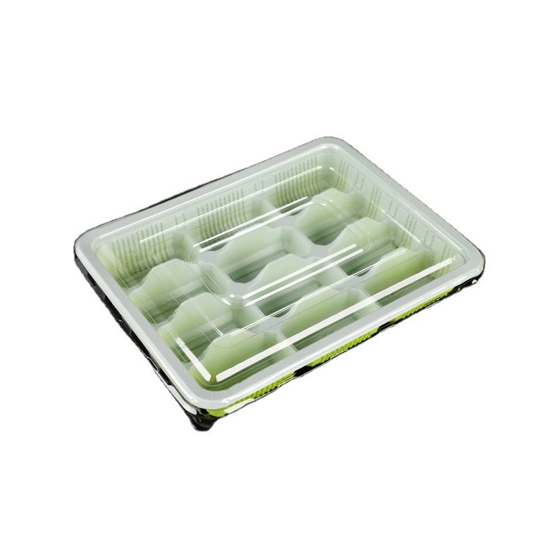 Disposable Dumplings Box Takeaway Special Meal Box Commercial Frozen Dumplings Plastic Storage Boxes & Bins Food Container Green
