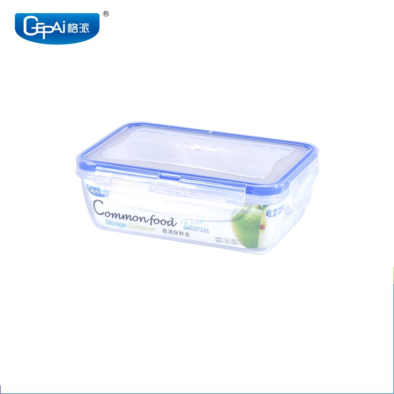 400ML Airtight Microwave-Ready Rectangular Plastic Food Storage Container Lid Take-Away Disposable Plastic Packaging Containers