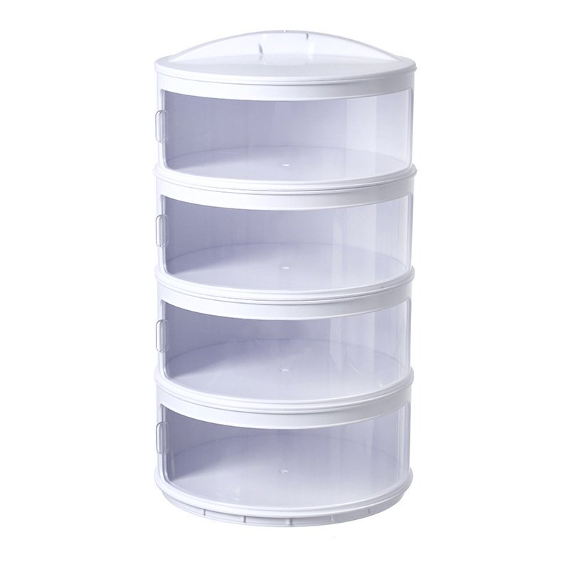2024 Multi-Layer Food Cover Tent Dustproof and Heat Preserving Removable Fresh-Keeping Plastic Container for Kitchen Use