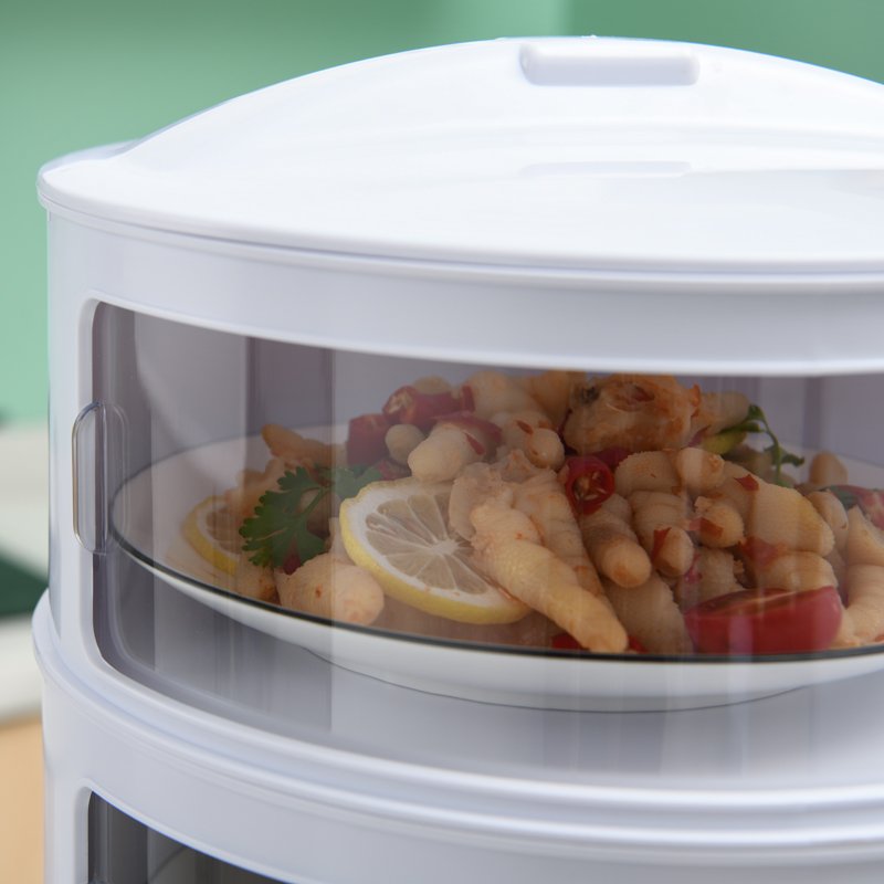 2024 Multi-Layer Food Cover Tent Dustproof and Heat Preserving Removable Fresh-Keeping Plastic Container for Kitchen Use