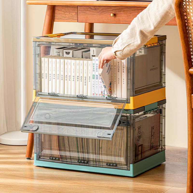 Plastic Storage Basket Outdoor Storage Box Transparent for Outdoor Use Storage Boxes & Bins Carton Single Clothing Organizer