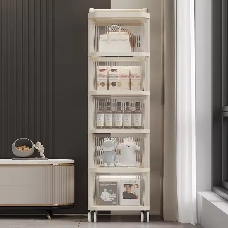 Wholesale containers with covered doors, stackable plastic storage cabinets, wardrobe organizers, removable storage boxes
