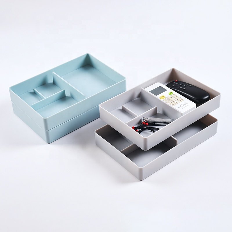 Japanese-style layered small object storage box Plastic small storage box