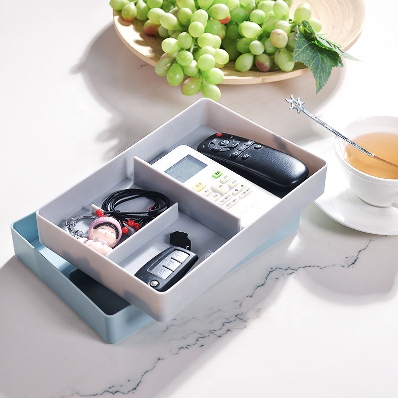 Japanese-style layered small object storage box Plastic small storage box