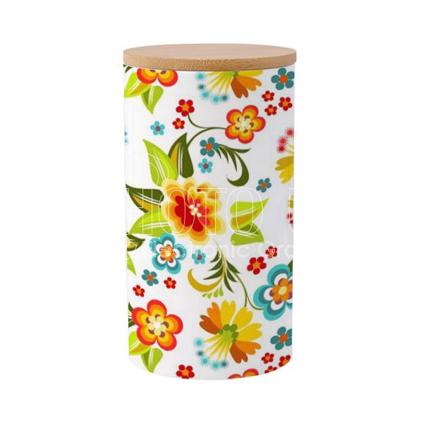 Orca Coatings Sublimation Blank Custom New Bone China Food Storage Jars Kitchen Canisters