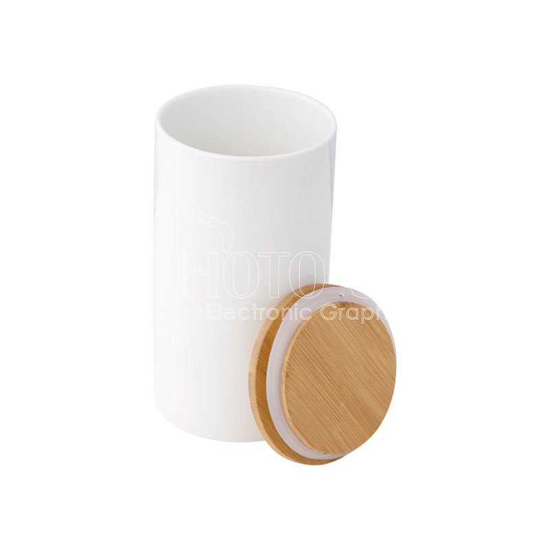 Orca Coatings Sublimation Blank Custom New Bone China Food Storage Jars Kitchen Canisters