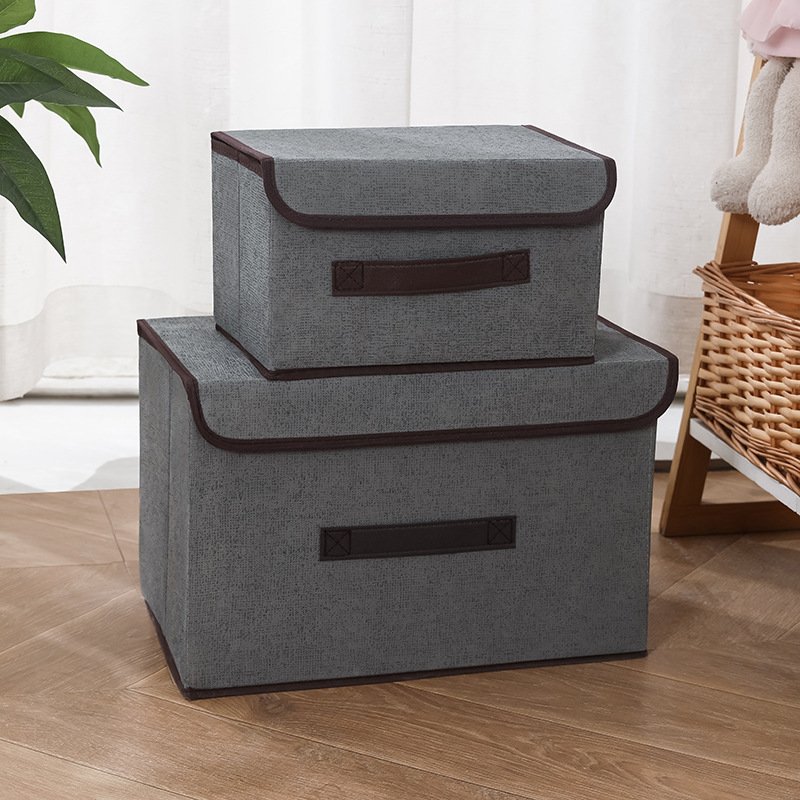 Home Fabric Folding Foldable Clothing Multi-purpose Non-woven Dust-proof Storage Box