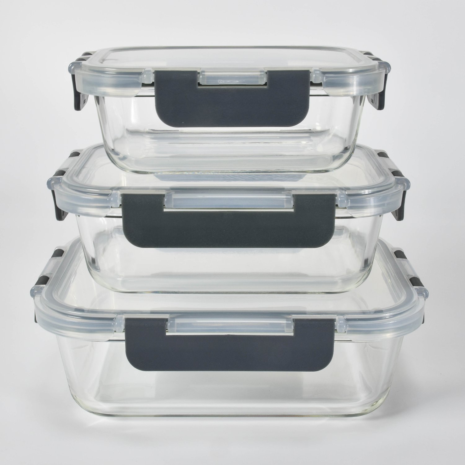 BPA free Glass Food Storage Containers with Lids Glass Meal Prep Containers Glass Containers for Food Storage with Lids