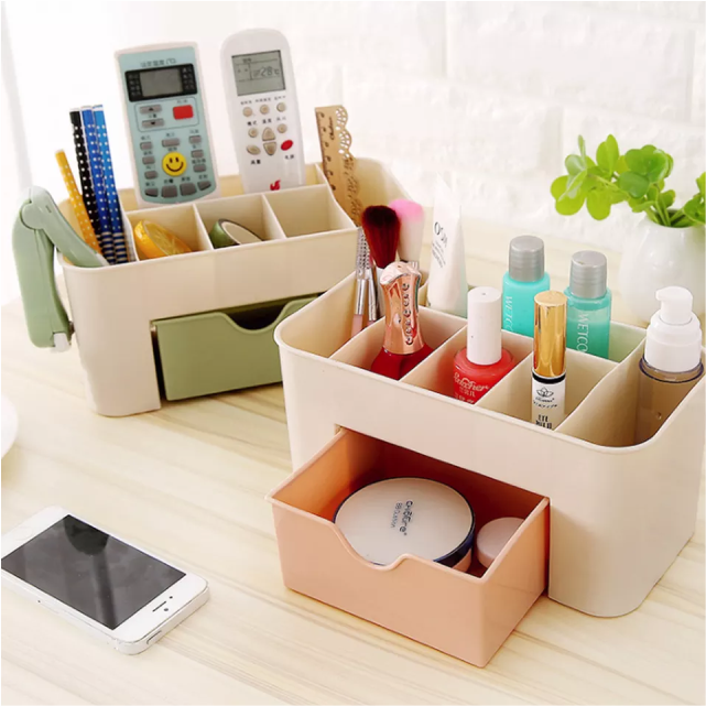 Luxury design table top stackable dustproof lipstick organiser cosmetic eyebrow pencil holder plastic makeup organizer