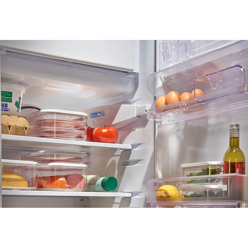 Food Storage Container Box BPA Free Plastic Fridge Stackable Storage Containers Jars for Deli Bacon Meat Cheese