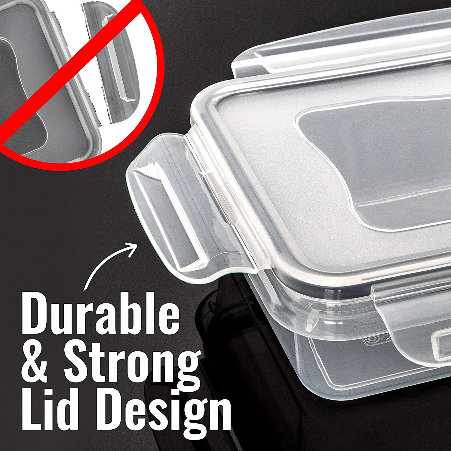 18-piece crisper Food storage box Kitchen storage containers are microwavable and leakproof
