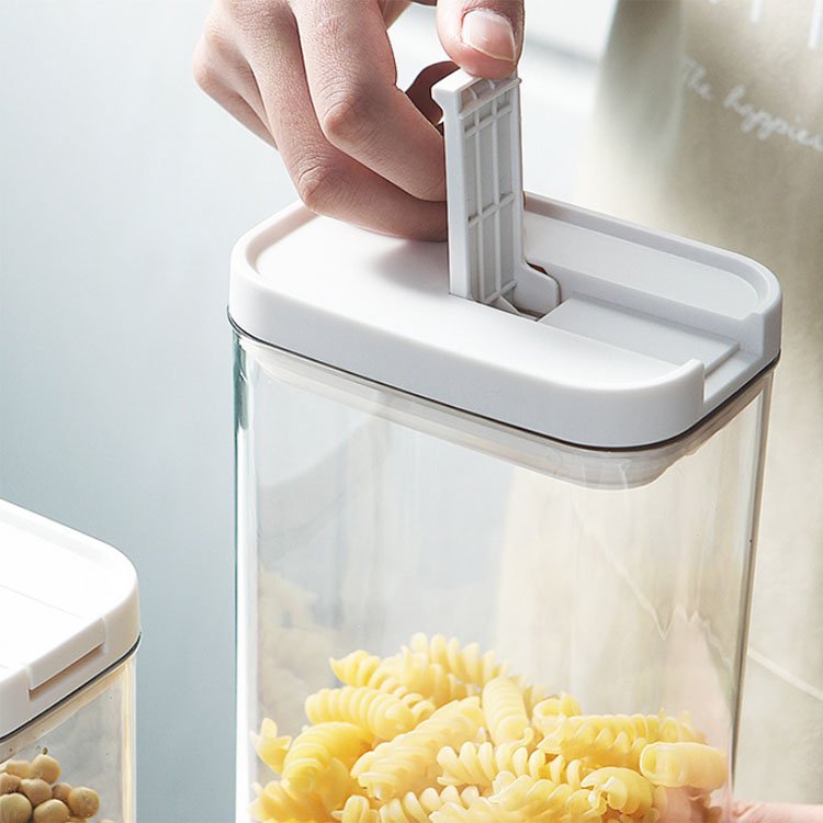 Kitchen Storage Containers with Lids for Flour Sugar and Cereal Plastic Dry Food Canisters
