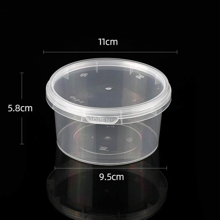 8/12/16/24/32 oz Clear Soup bowl Deli Container with Tamper Evident Safe Lock pp plastic food container