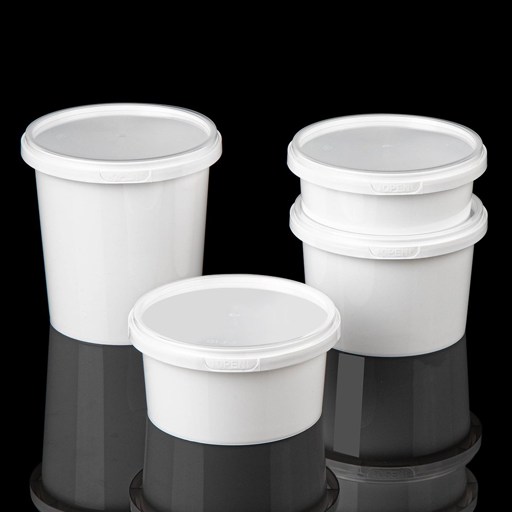 8/12/16/24/32 oz Clear Soup bowl Deli Container with Tamper Evident Safe Lock pp plastic food container