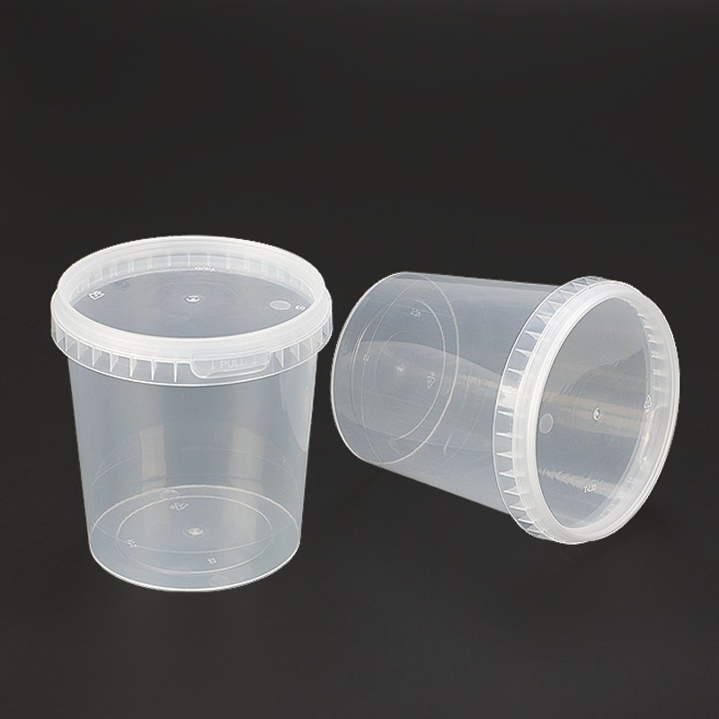 8/12/16/24/32 oz Clear Soup bowl Deli Container with Tamper Evident Safe Lock pp plastic food container