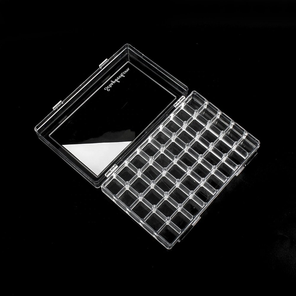 21975 customized transparent plastic sponge brush storage box with dividers