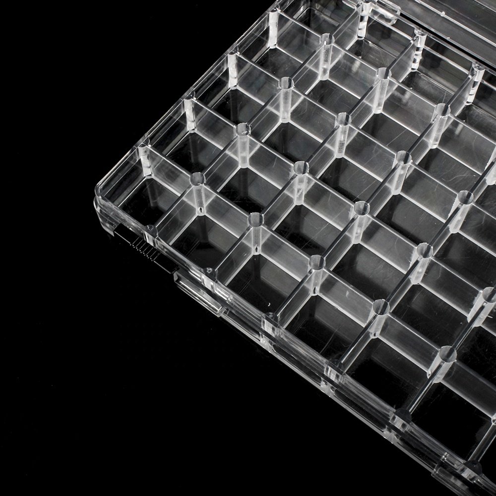 21975 customized transparent plastic sponge brush storage box with dividers
