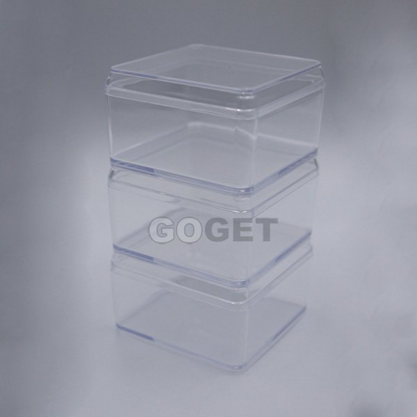 Efficient Office Organizer Clear Small Square Plastic Box