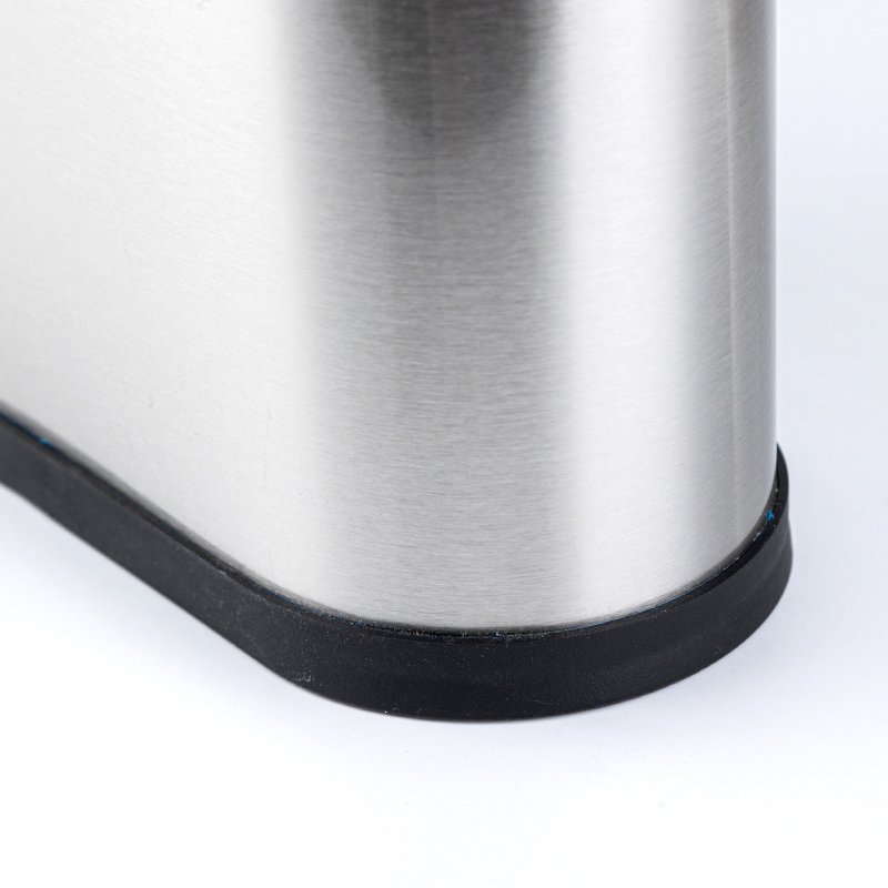 Black/Silver Convenient Luxury Portable Stainless Steel Cutlery Holder Clear Storage Box Kitchen Holder