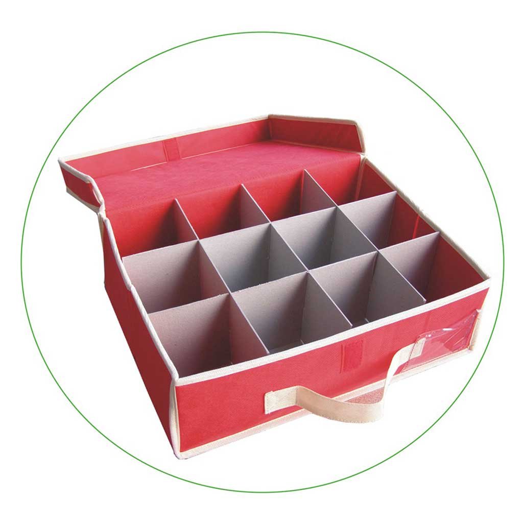 Multifunction Customizable foldable large christmas balls Ornament Storage Box