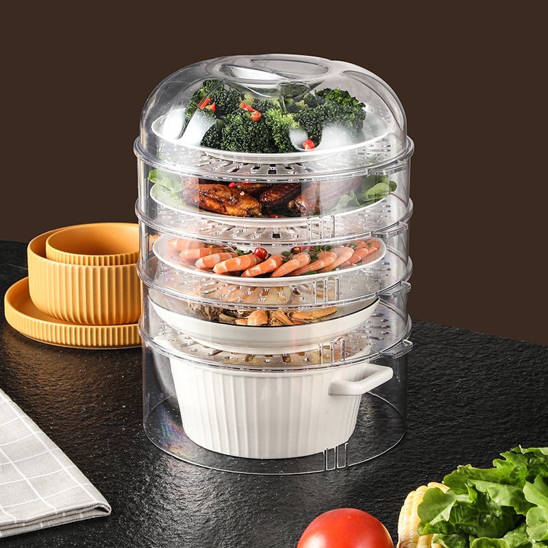 Multi Layer Food Keep Warm Plastic Storage Bins Heat Preservation Container Organizer