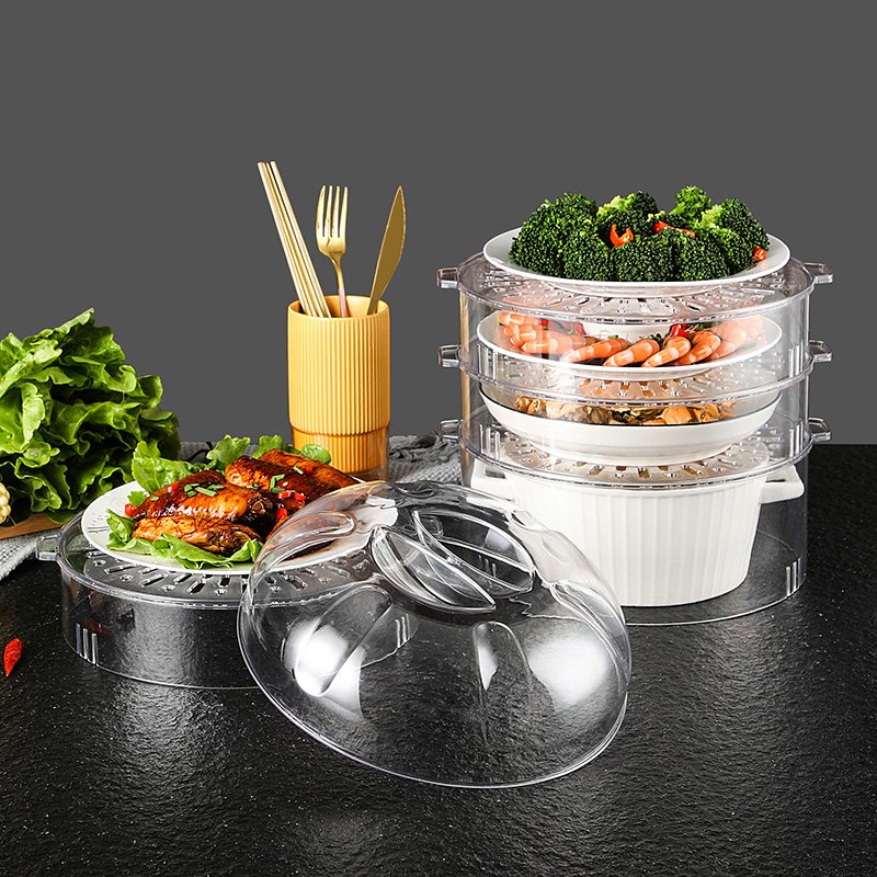 Multi Layer Food Keep Warm Plastic Storage Bins Heat Preservation Container Organizer