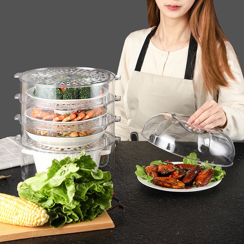 Multi Layer Food Keep Warm Plastic Storage Bins Heat Preservation Container Organizer