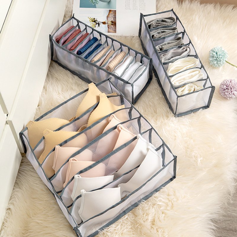 Underwear Bra Organizer Storage Box Panties Socks Storage Boxes Wardrobe Clothes Organizer Drawers Separator Boxes