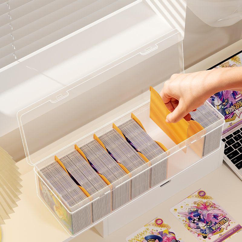 Wholesale Trading Card Storage Box Sports Card Storage Boxes for TCG/Magic/Mtg Basketball Cards Cable Storage Boxes Organizers