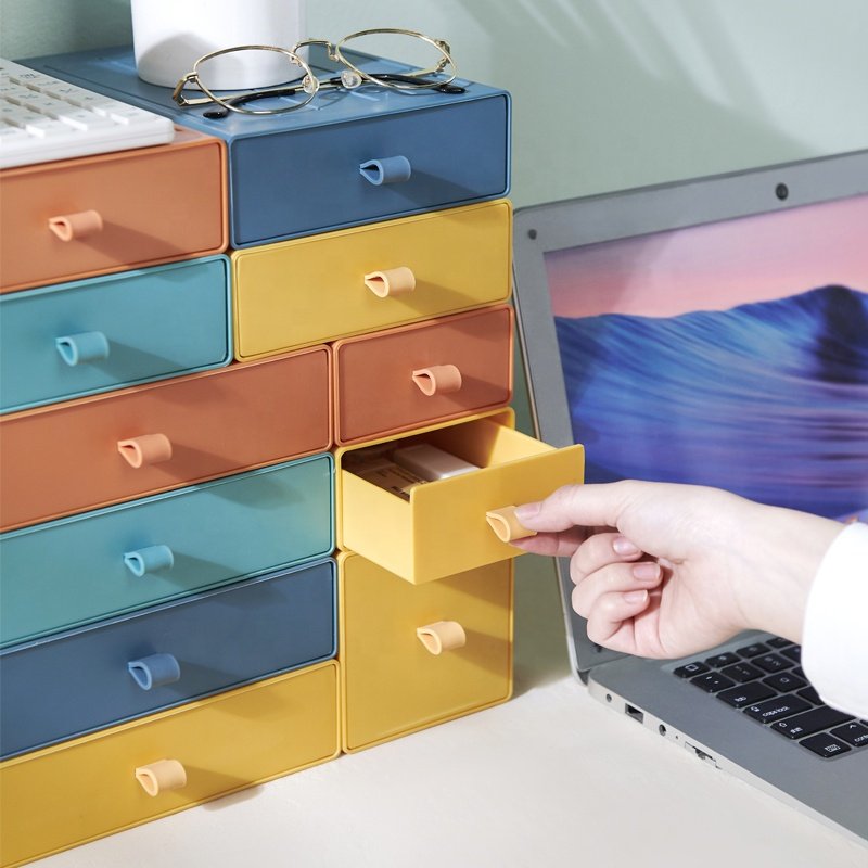 YIKEYOU office desk organizer stationery storage box office supplies desk organizer for study room