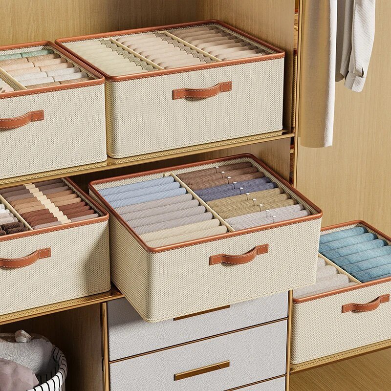 Foldable Clothes Organizer Storage Box Clothes T-Shirt Pants Storage Closet Organizer Drawer Organizer Toy Storage