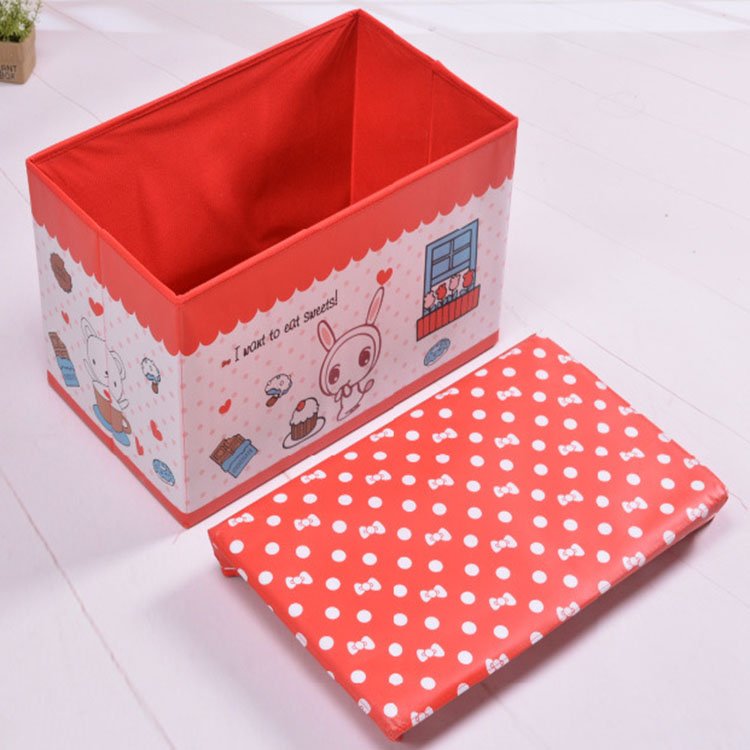 Wholesale non-woven fabric removable & portable foldable storage box kids toy box
