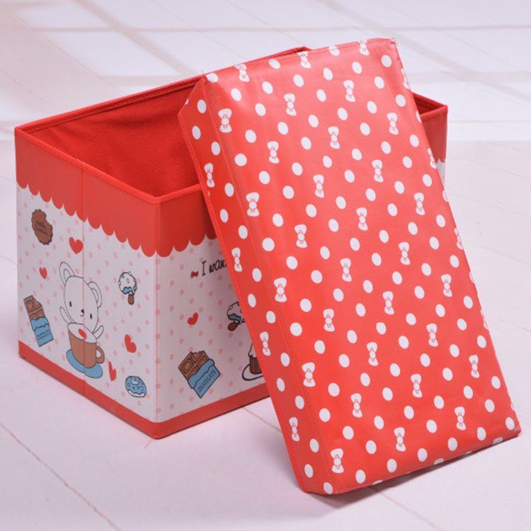 Wholesale non-woven fabric removable & portable foldable storage box kids toy box